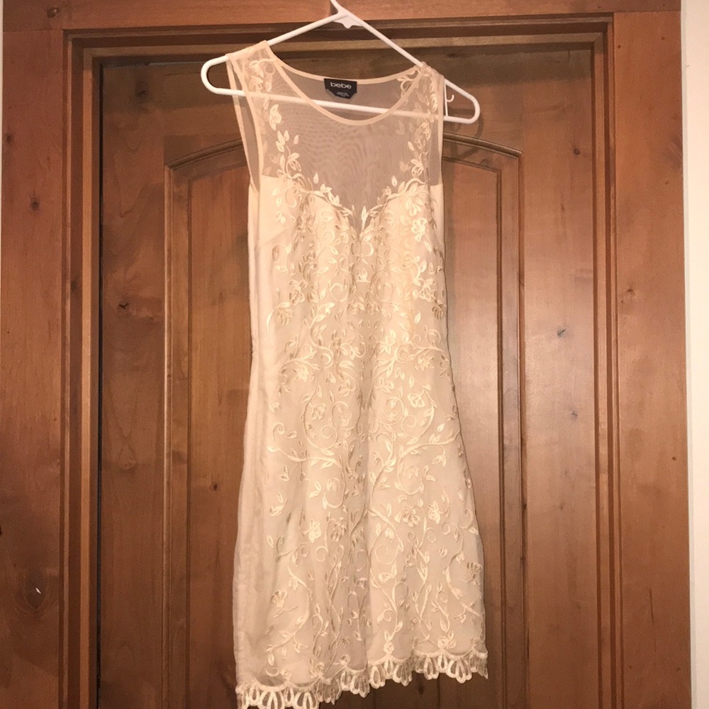 Gorgeous vintage lace, mesh Bebe dress